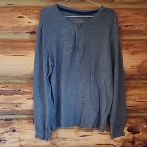 Canyon River Blues Gray Long Sleeve Henley